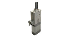 Retractable locating pin unit, single rod