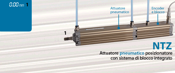 NTZ - NQZ - NFZ Sistemi di posizionamento e controllo Ø 32 - 40 - 50 - 63 mm